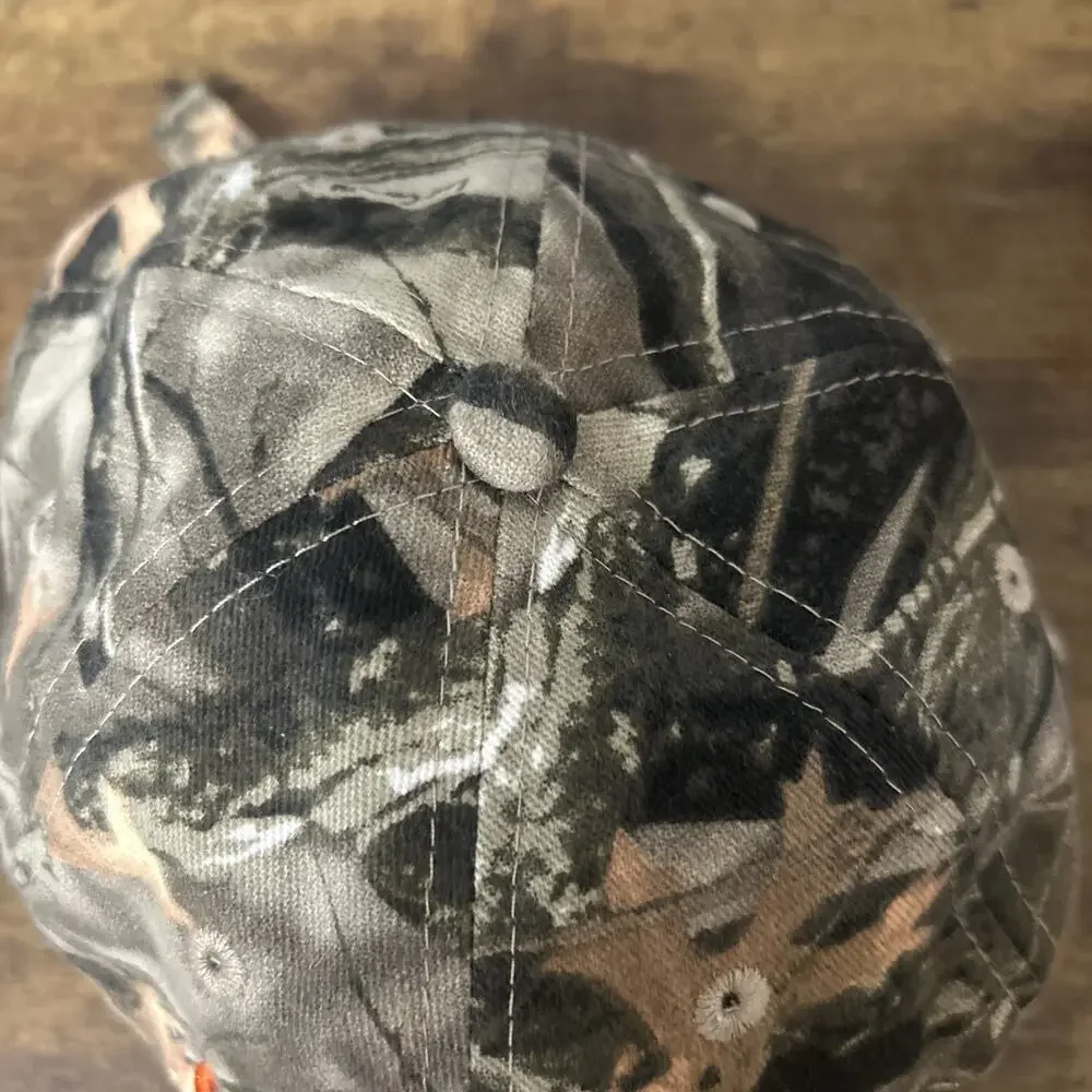 Legacy Syracuse Orange Camouflage Hat Hunters Baseball Cap Tree Bark EUC